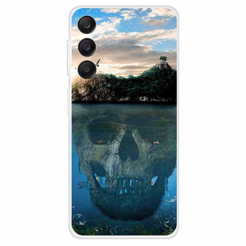 For Samsung Galaxy A25 5G (Global) (161.0 x 76.5 x 8.3mm) Case Pattern TPU Anti-Scratch Phone Cover