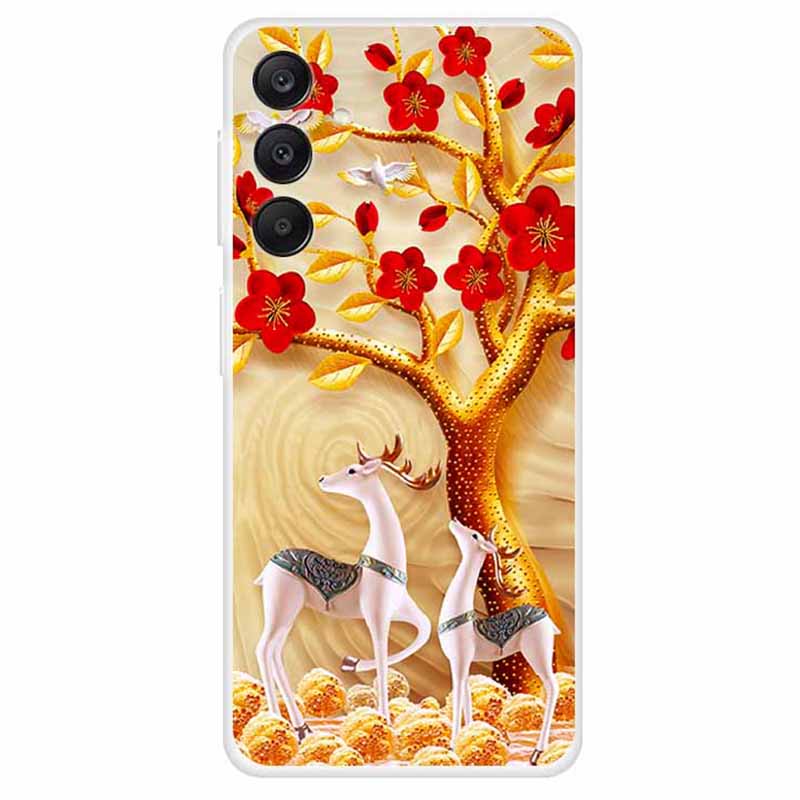 For Samsung Galaxy A25 5G (Global) (161.0 x 76.5 x 8.3mm) Case Pattern TPU Anti-Scratch Phone Cover