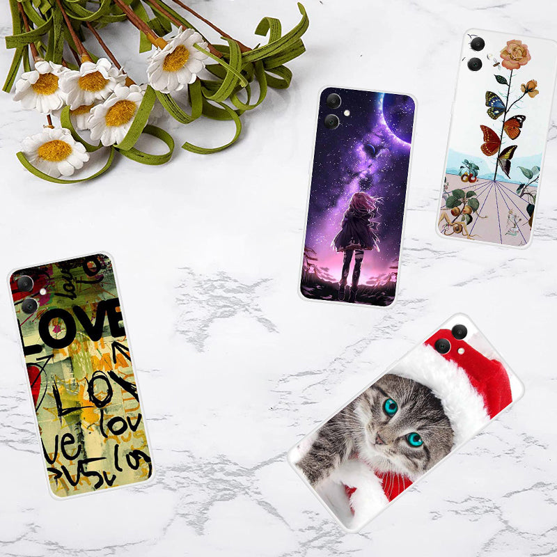 For Samsung Galaxy A05 4G Case Slim Shockproof TPU Phone Cover Cute Pattern