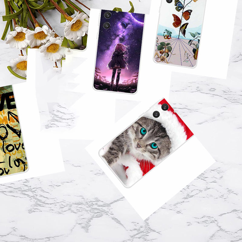 For Samsung Galaxy S24 Aesthetic Phone Case Thin Flexible TPU Cover