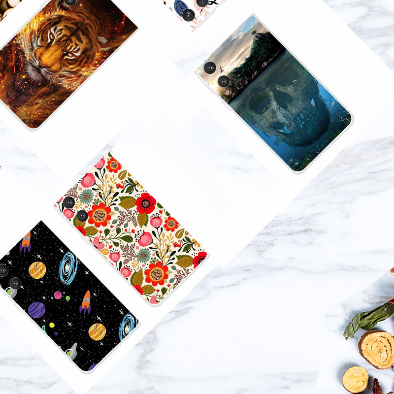 For Samsung Galaxy S24 Aesthetic Phone Case Thin Flexible TPU Cover