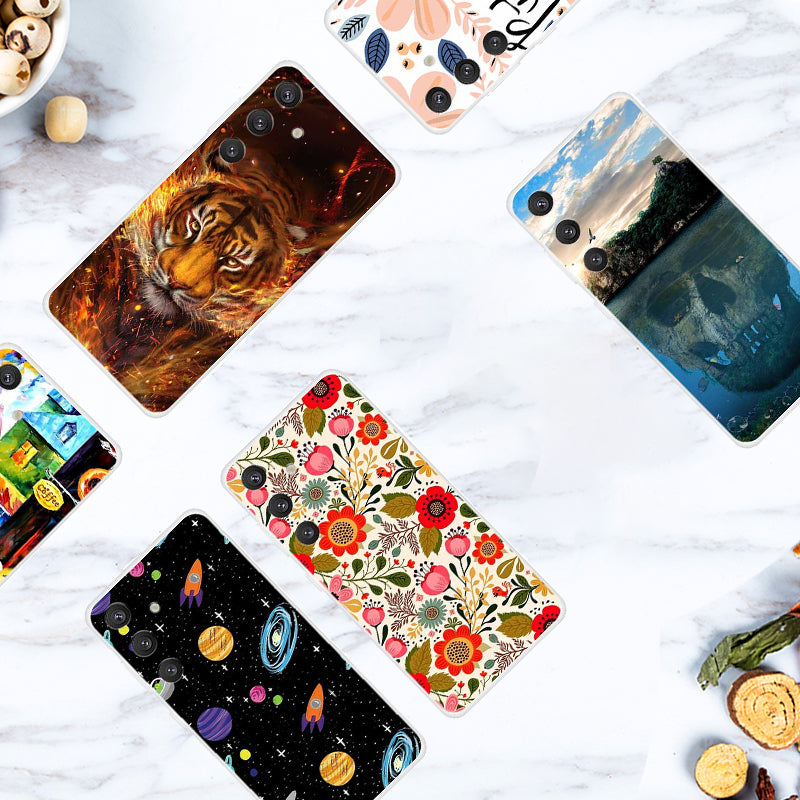 For Samsung Galaxy S24+ Pattern Case Slim Shockproof TPU Phone Cover