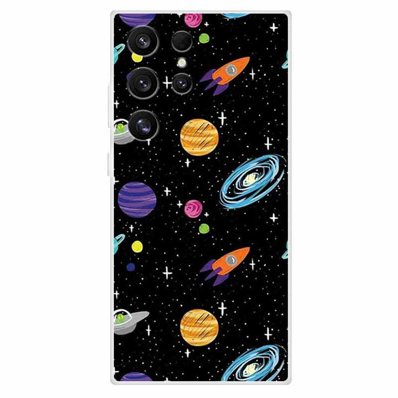 For Samsung Galaxy S24 Ultra Case Slim TPU Aesthetics Pattern Printed Phone Cover