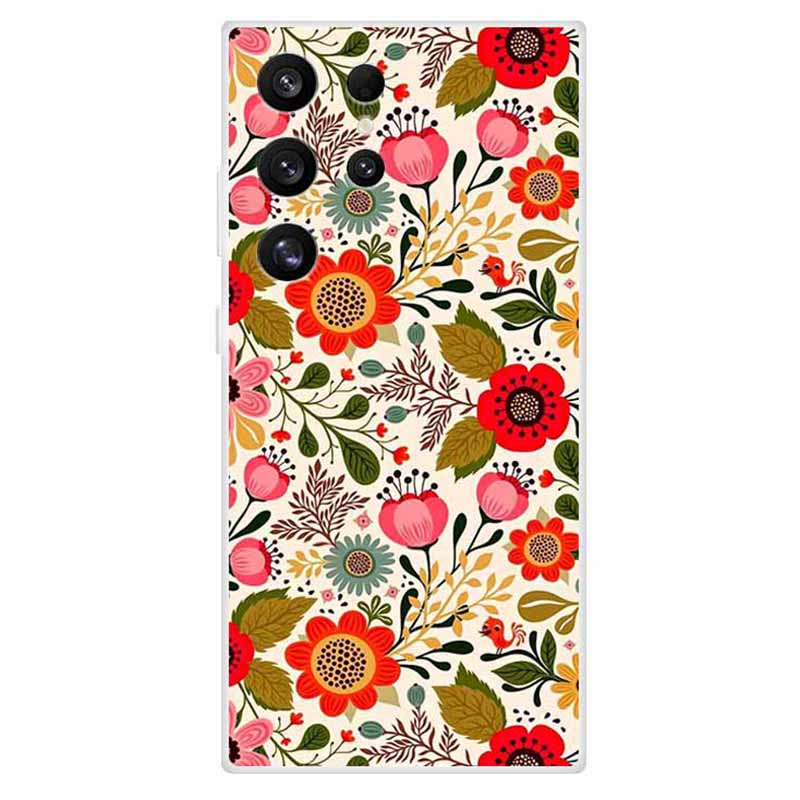 For Samsung Galaxy S24 Ultra Case Slim TPU Aesthetics Pattern Printed Phone Cover