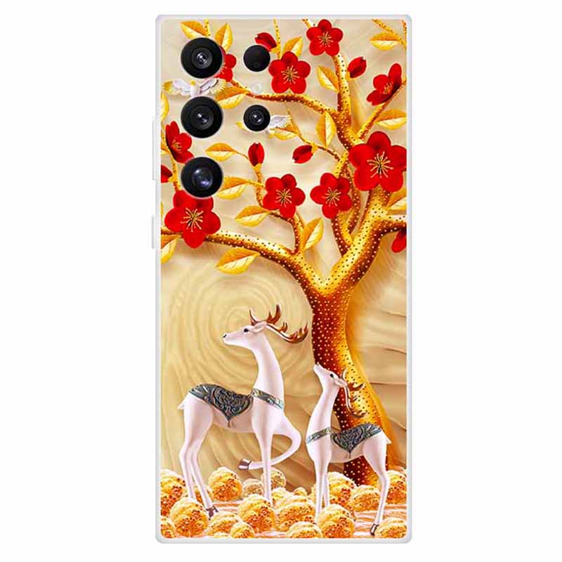 For Samsung Galaxy S24 Ultra Case Slim TPU Aesthetics Pattern Printed Phone Cover