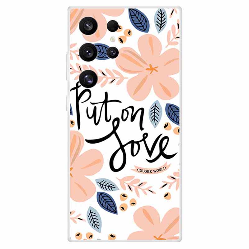 For Samsung Galaxy S24 Ultra Case Slim TPU Aesthetics Pattern Printed Phone Cover