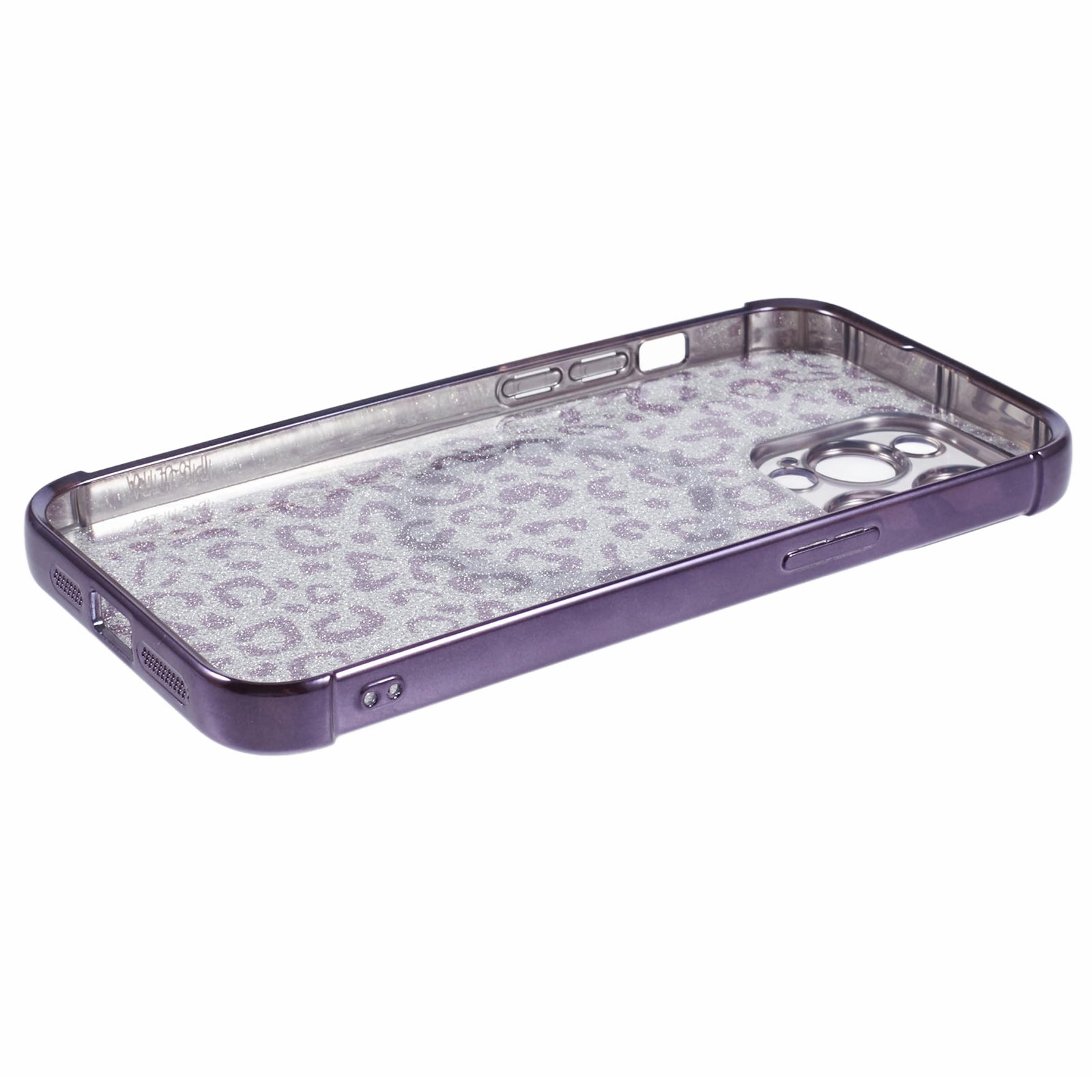 HRF Series for iPhone 14 Pro TPU Case Compatible with MagSafe Electroplating Leopard Phone Cover