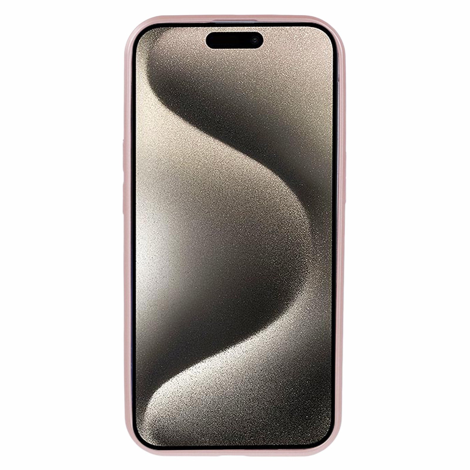 KYW Series for iPhone 15 Case Tempered Glass+PC Back Floral Pattern Phone Cover