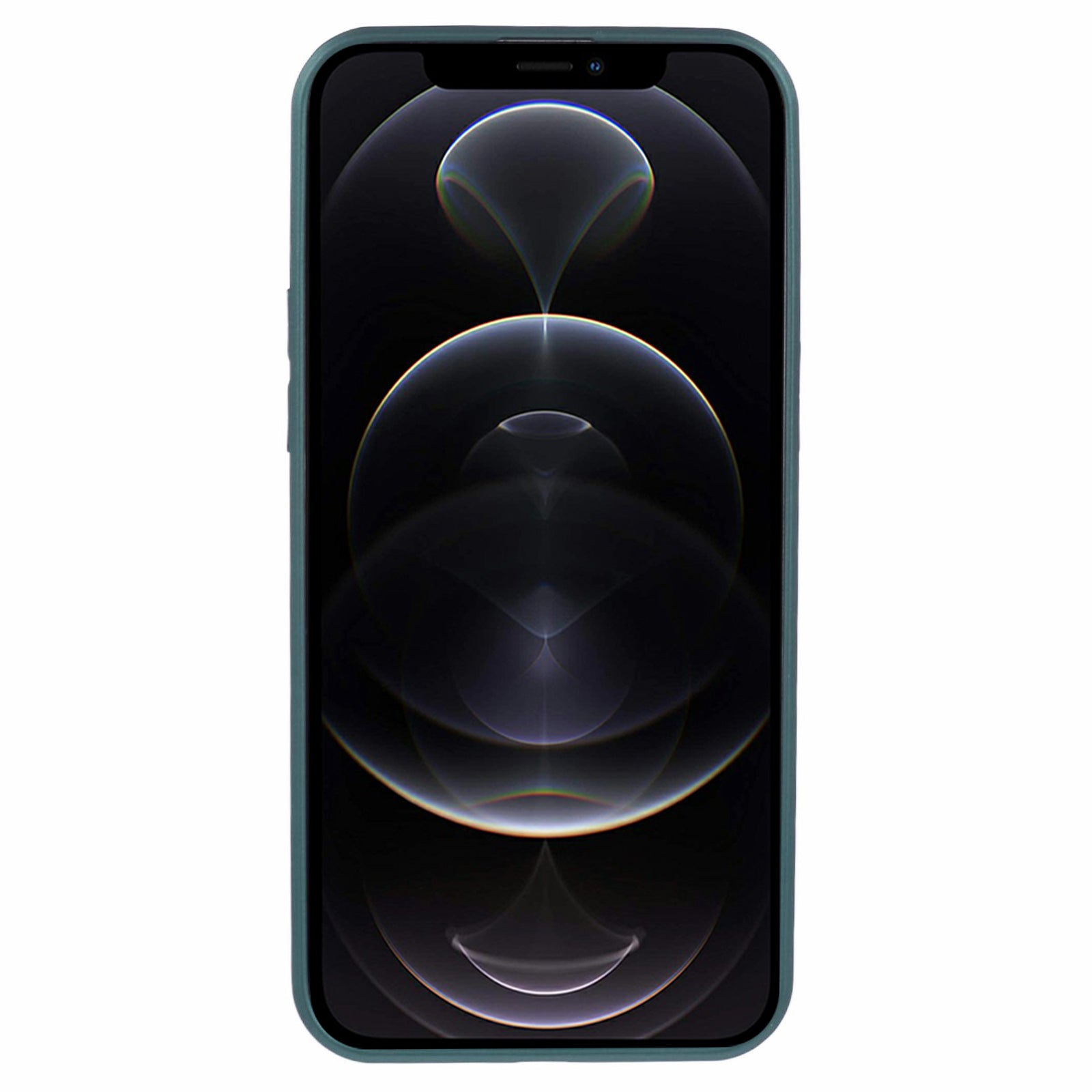 KYW Series for iPhone 12 Pro Back Cover Tempered Glass+PC Back TPU Frame Printed Phone Case
