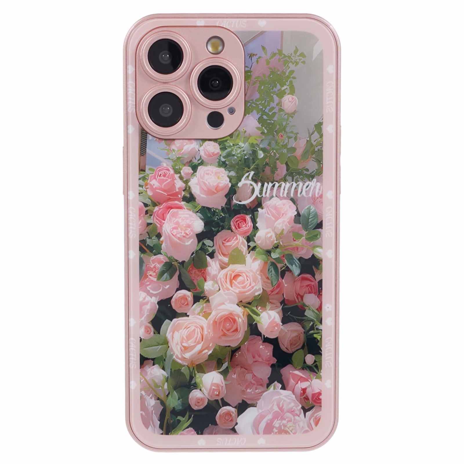 KYW Series for iPhone 13 Pro Case Camera Protection Flower Pattern Tempered Glass Phone Cover