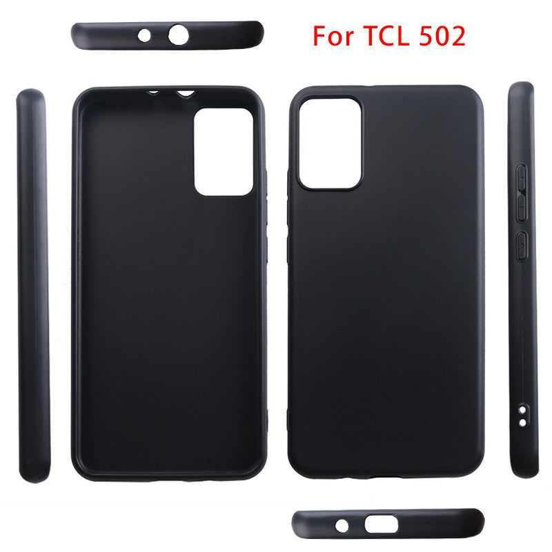 For TCL 502 TPU Case Matte Finish Anti-scratch Phone Cover (Big Rear Lens Hole)