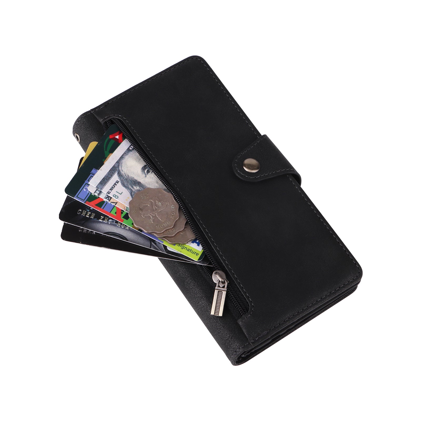 For Samsung Galaxy A35 5G Leather Case Rivet Decor Wallet Flip Phone Cover