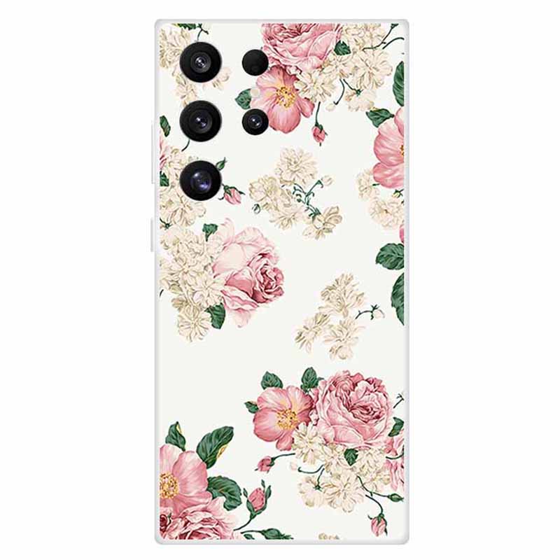 For Samsung Galaxy S24 Ultra Case Soft TPU Pattern Printing Phone Cover