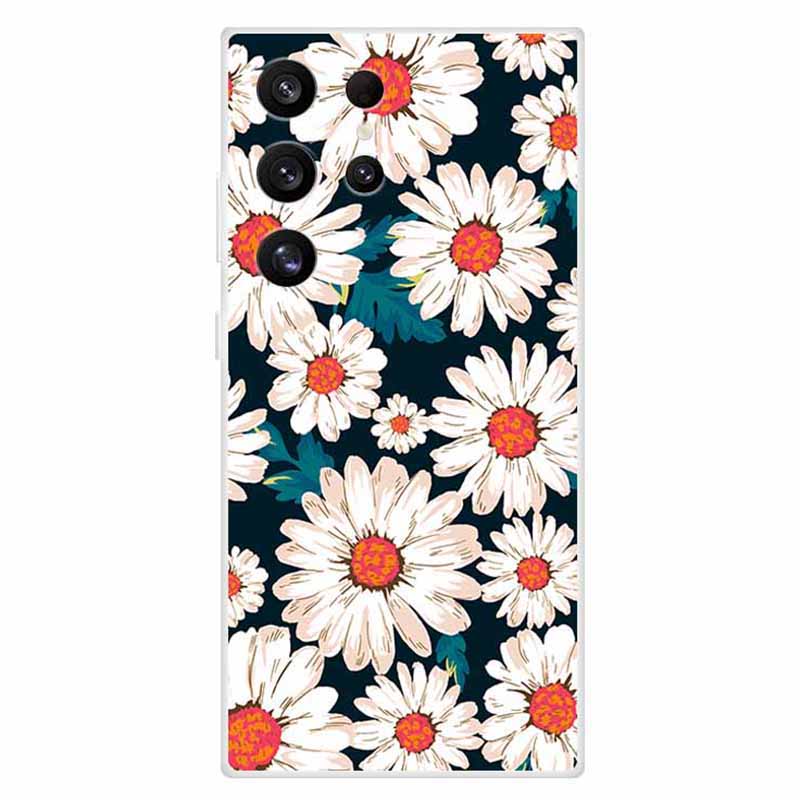 For Samsung Galaxy S24 Ultra Case Soft TPU Pattern Printing Phone Cover