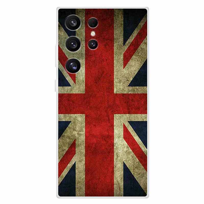 For Samsung Galaxy S24 Ultra Case Soft TPU Pattern Printing Phone Cover