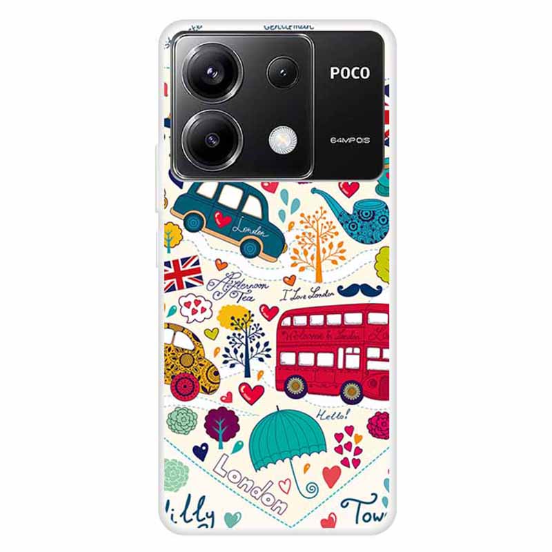 For Xiaomi Redmi Note 13 Pro 5G / Poco X6 5G Case Pattern Printing TPU Slim Phone Cover