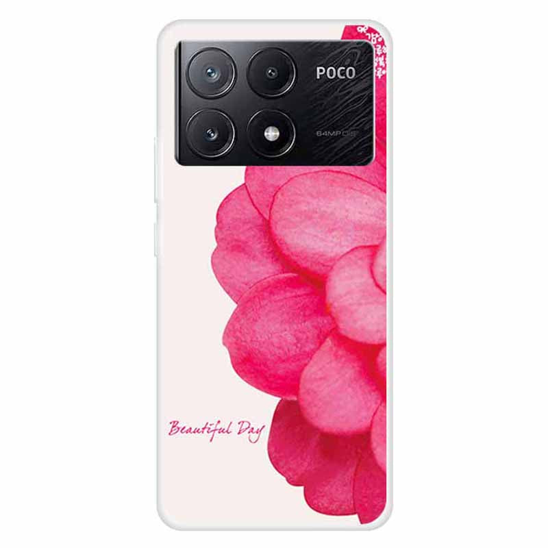 For Xiaomi Poco X6 Pro 5G / Redmi K70E 5G Case Slim-Fit TPU Pattern Printing Back Phone Cover