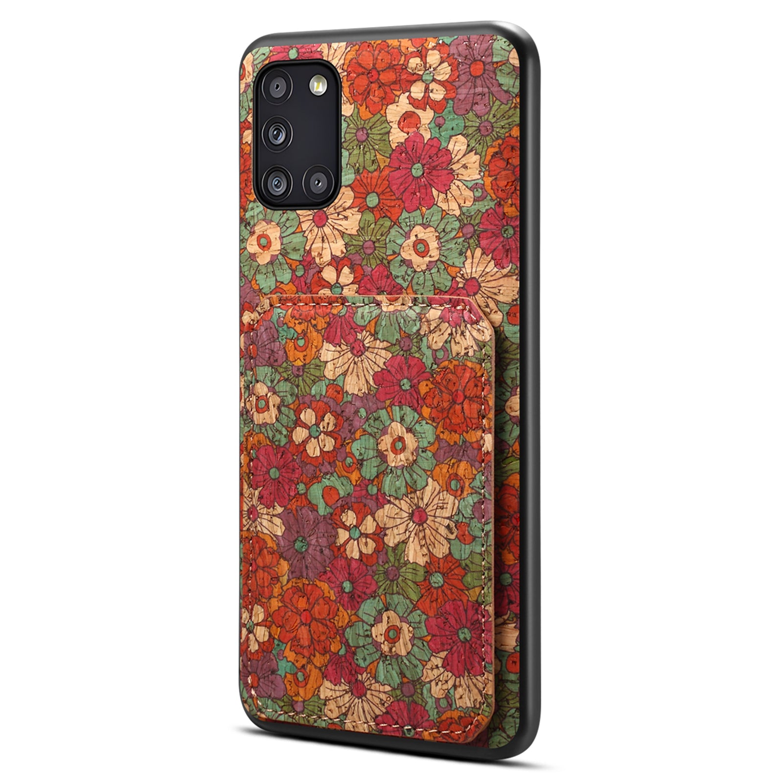 For Samsung Galaxy A31 Cell Phone Case Kickstand Leather Drop Protection Cover