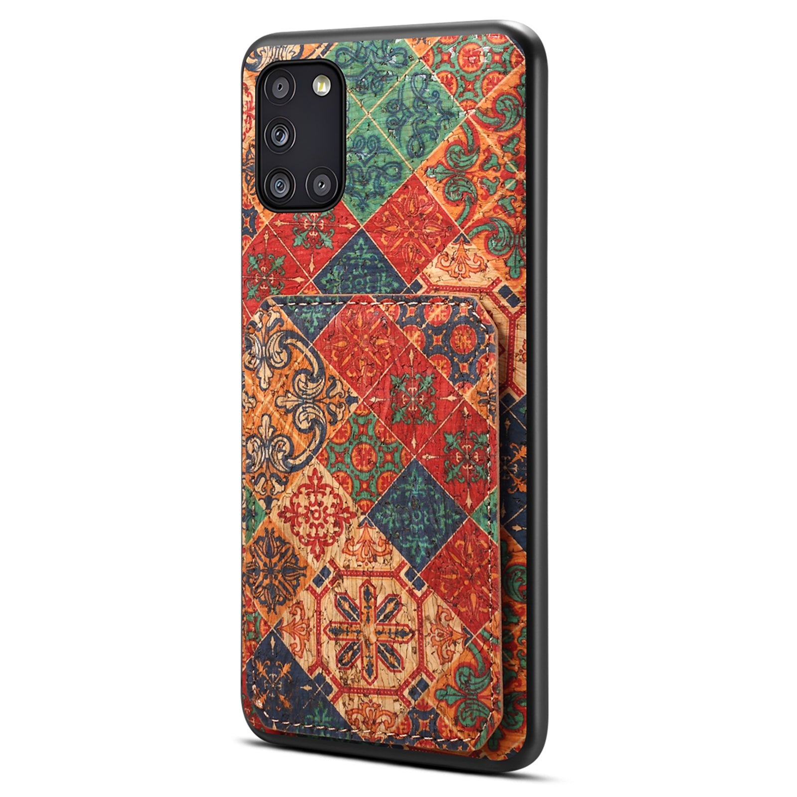 For Samsung Galaxy A31 Cell Phone Case Kickstand Leather Drop Protection Cover