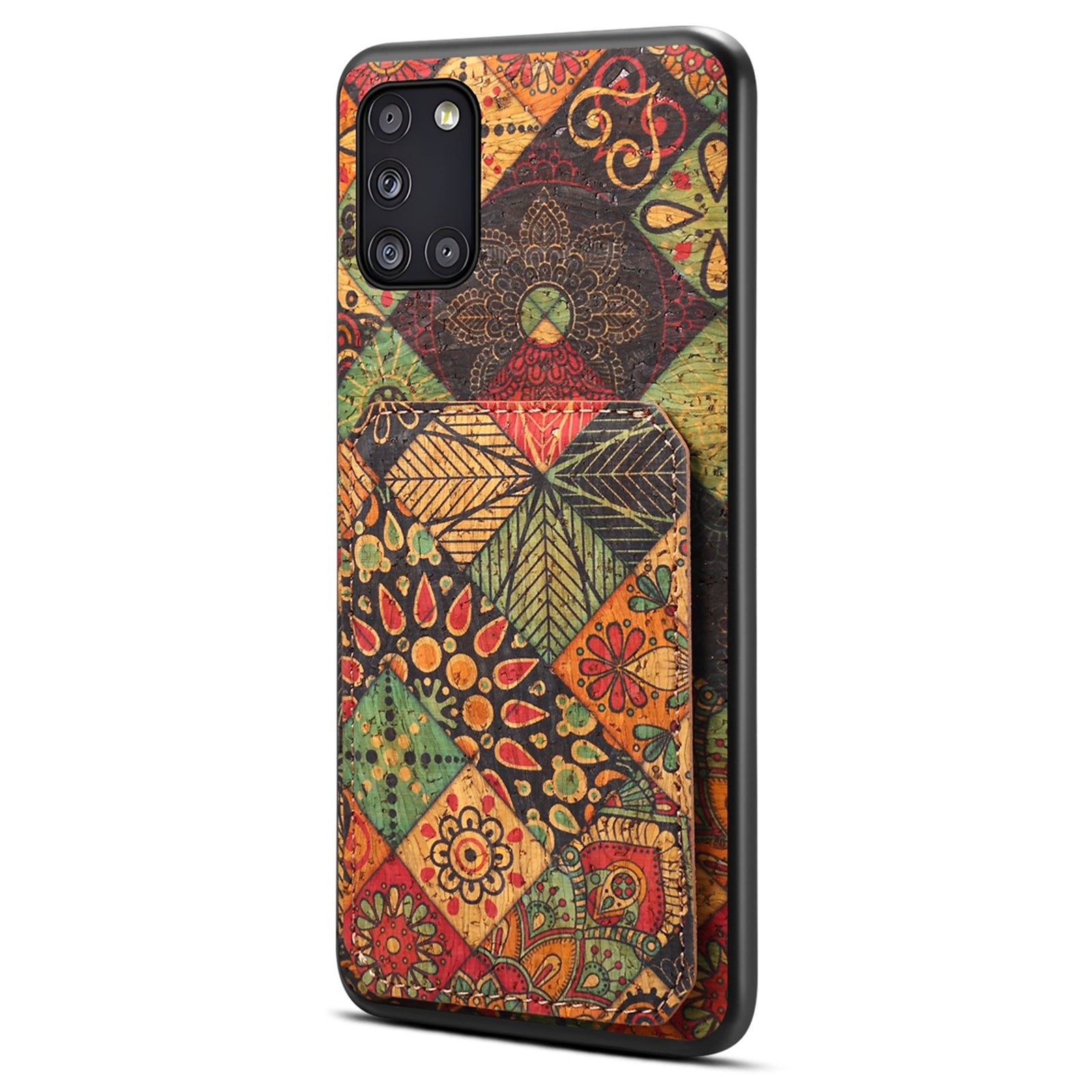 For Samsung Galaxy A31 Cell Phone Case Kickstand Leather Drop Protection Cover