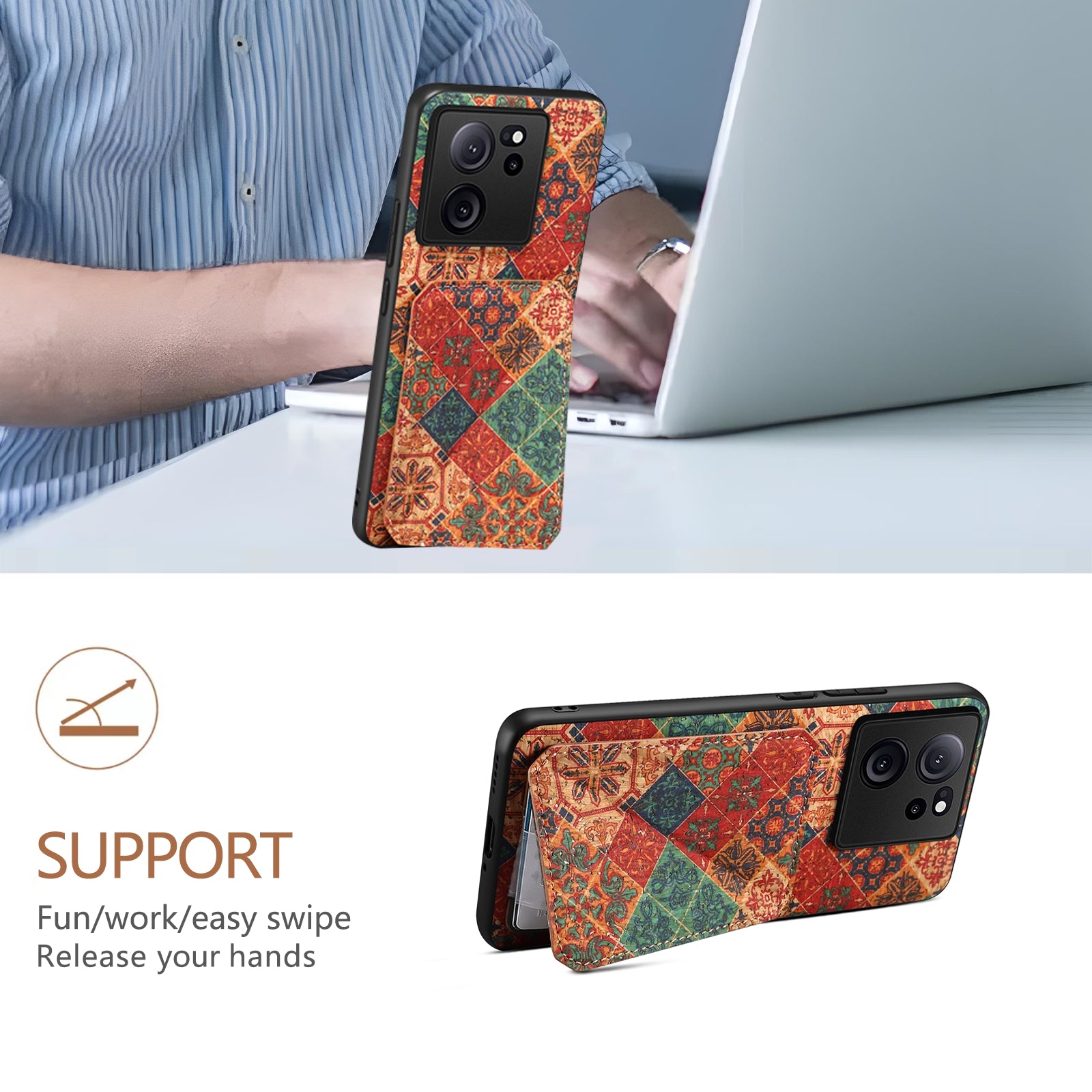 For Xiaomi 13T / 13T Pro / Redmi K60 Ultra Phone Case Leather Kickstand Card Slot Cover