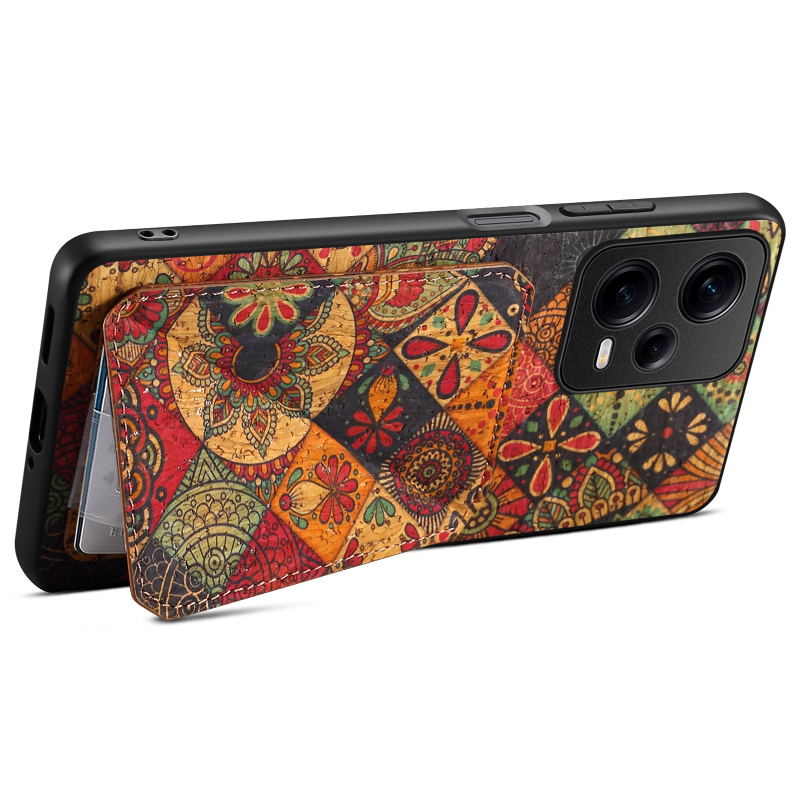 For Xiaomi Redmi Note 12 Pro 5G Leather Case Card Holder Shockproof Phone Back Cover