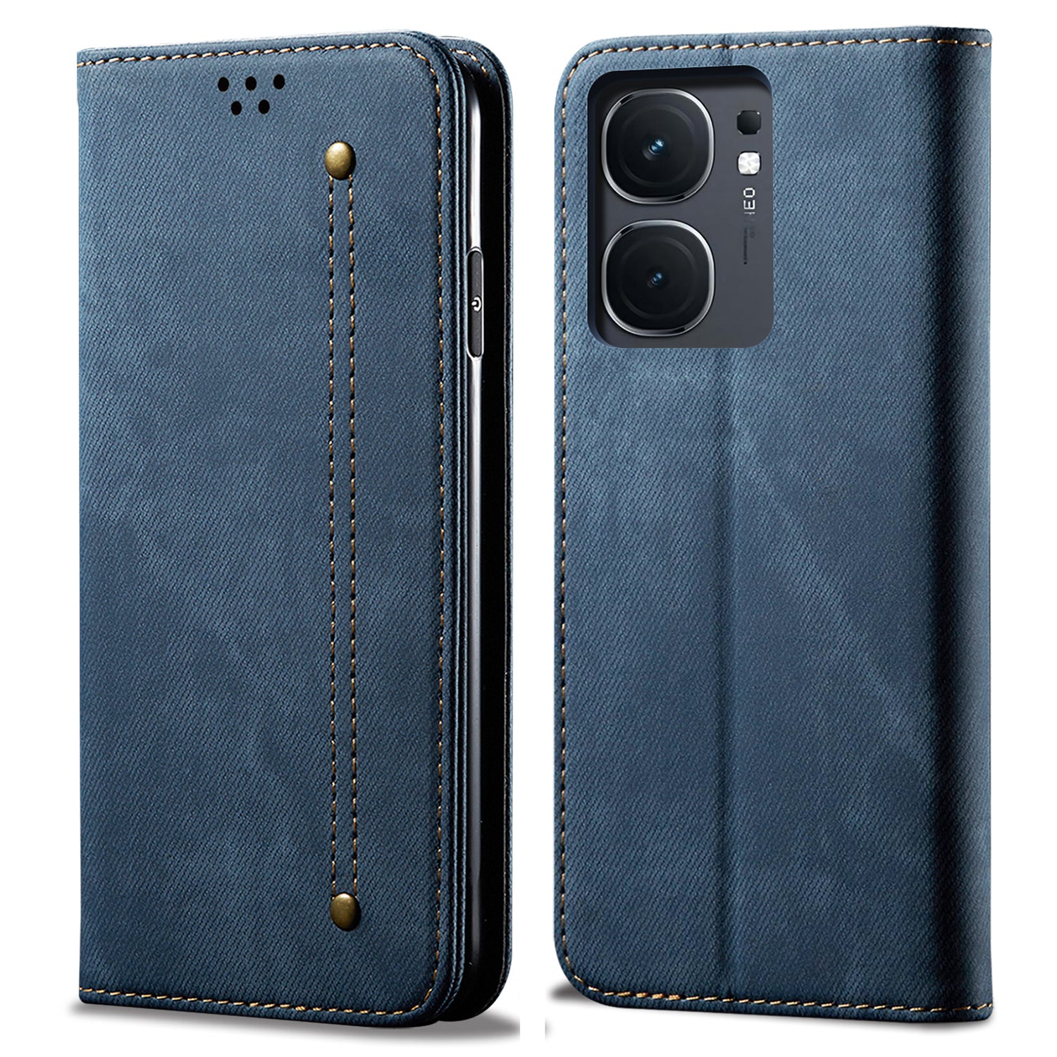 For vivo iQOO Neo9 5G / Neo9 Pro 5G Case Bump Proof Leather+TPU Stand View Phone Cover