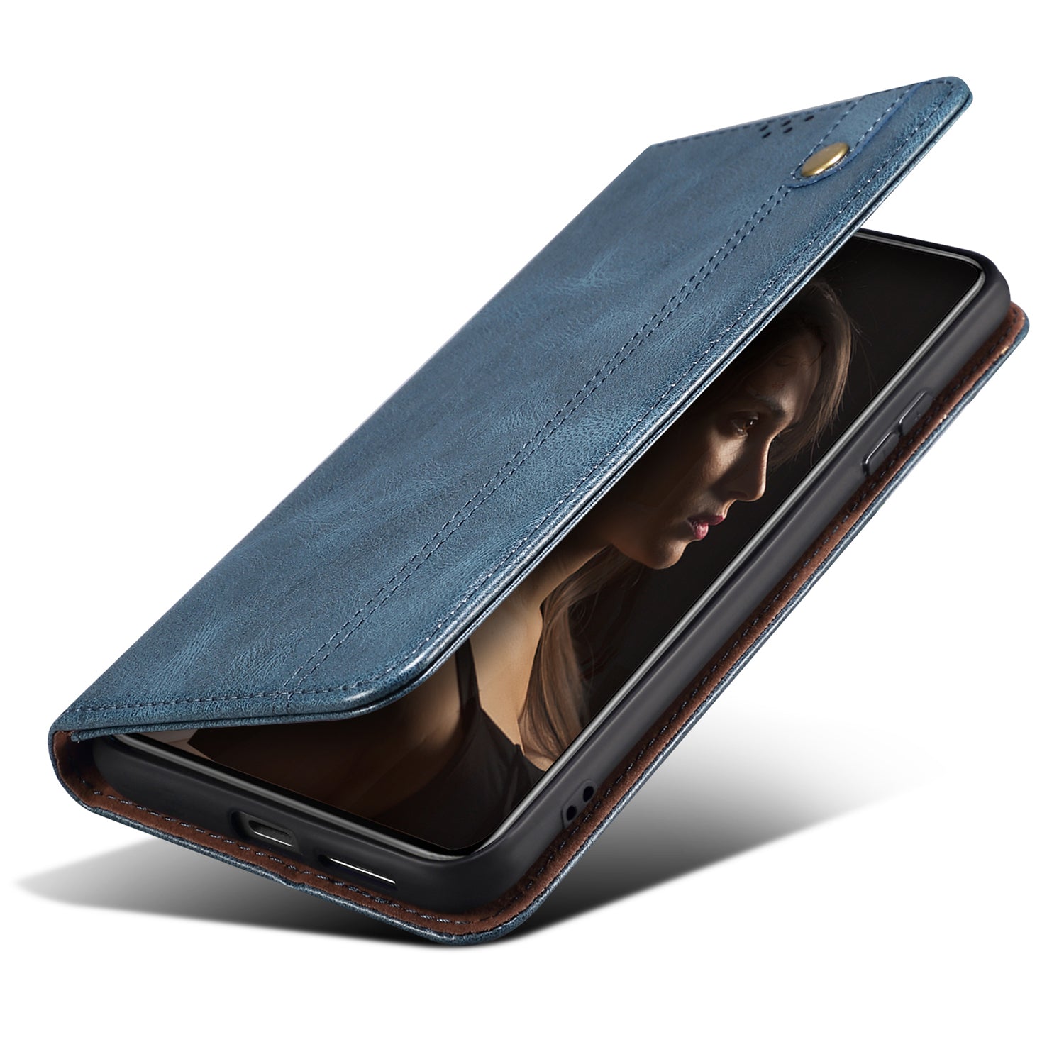 For Oppo Reno11 F 5G / F25 Pro 5G Case Waxy Crazy Horse Texture Card Holder Phone Cover