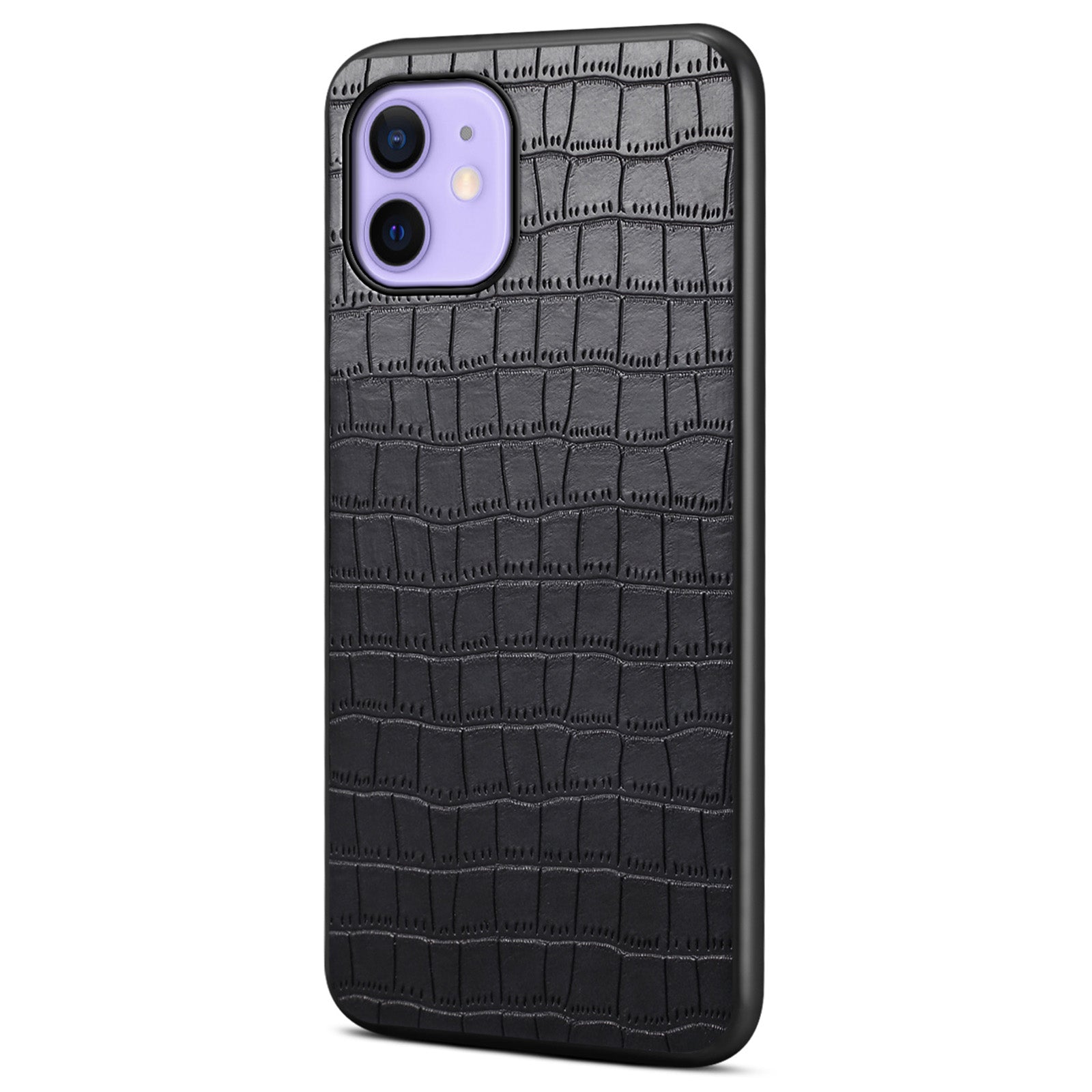For iPhone 12 Pro 6.1 inch / 12 6.1 inch Crocodile Textured Case PU+PC+TPU Phone Guard Cover