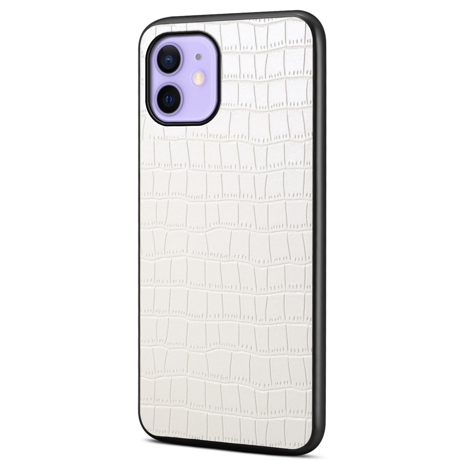 For iPhone 12 Pro 6.1 inch / 12 6.1 inch Crocodile Textured Case PU+PC+TPU Phone Guard Cover