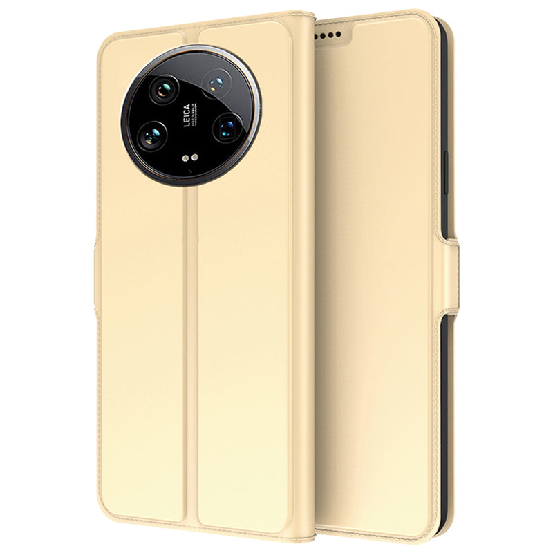 For Xiaomi 14 Ultra Case TPU Inner Shell Card Holder Leather Stand Phone Cover