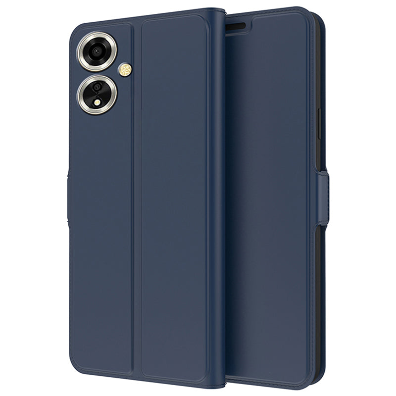 For Oppo A59 5G Case PU Leather Magnetic Clasp Protect Phone Cover with Card Holder