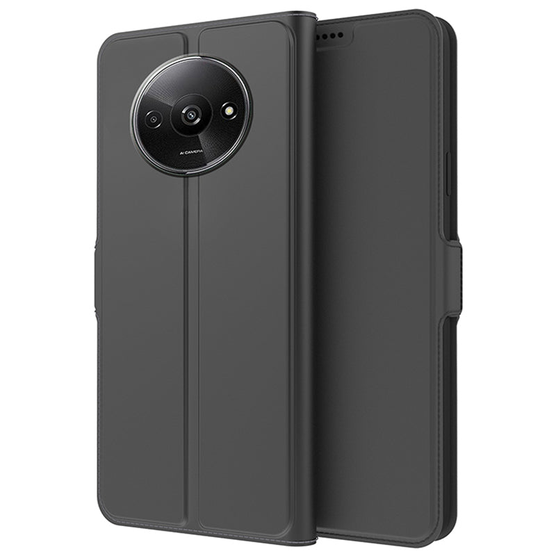 For Xiaomi Redmi A3 / Poco C61 4G Leather Case Card Holder Folding Stand Phone Cover