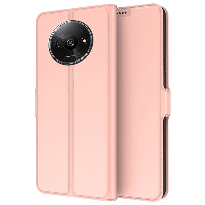 For Xiaomi Redmi A3 / Poco C61 4G Leather Case Card Holder Folding Stand Phone Cover