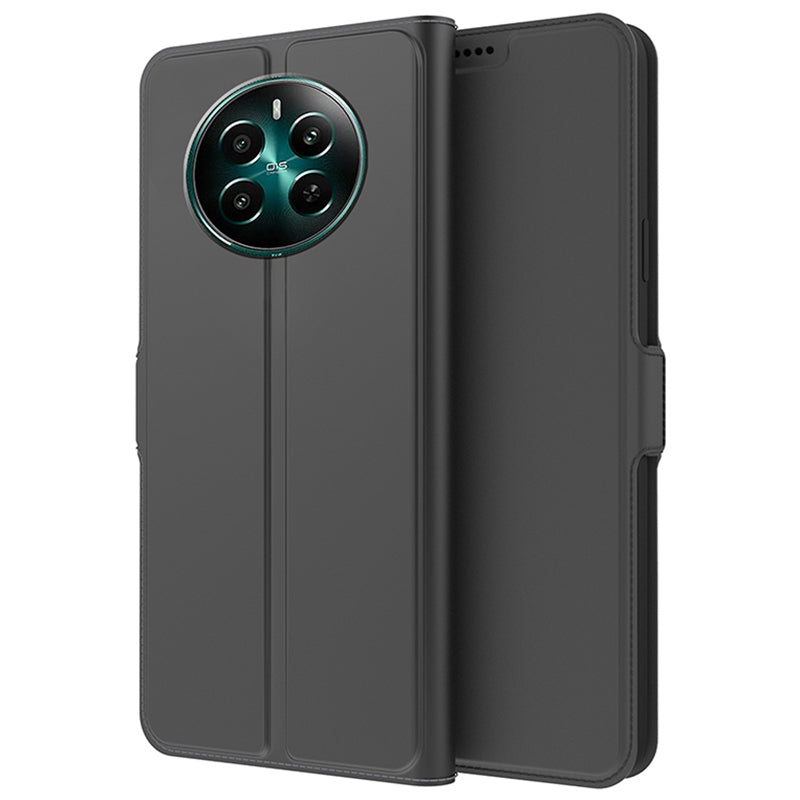 For Realme 12+ 5G Case Card Holder Folding Stand PU Leather Phone Cover