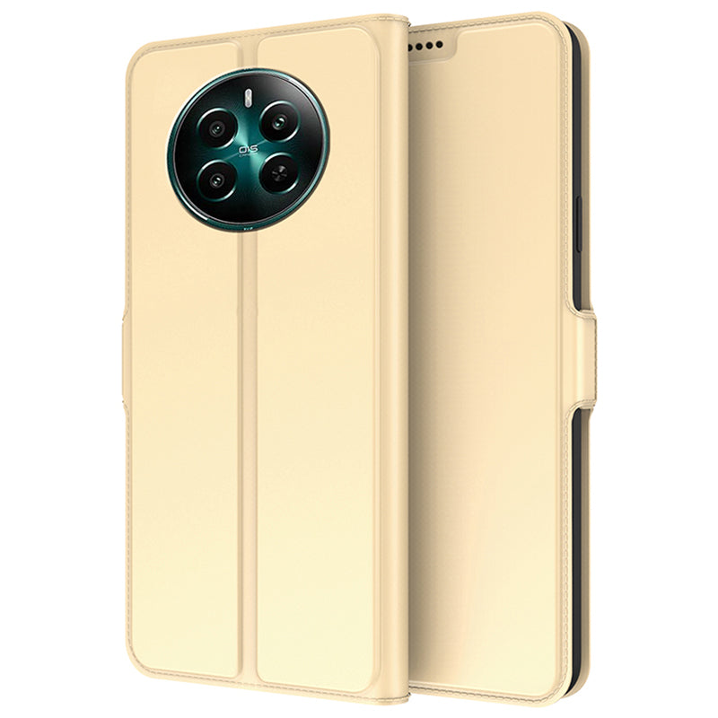 For Realme 12+ 5G Case Card Holder Folding Stand PU Leather Phone Cover