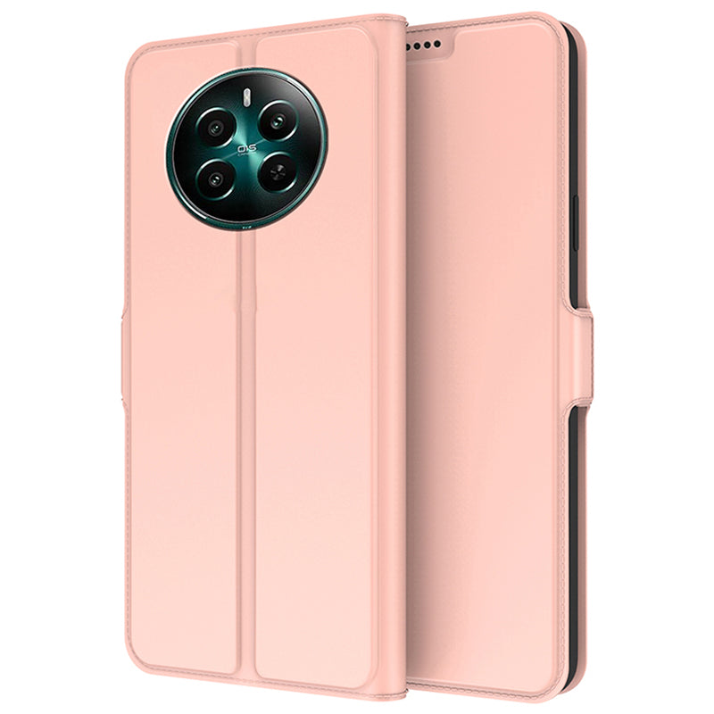 For Realme 12+ 5G Case Card Holder Folding Stand PU Leather Phone Cover