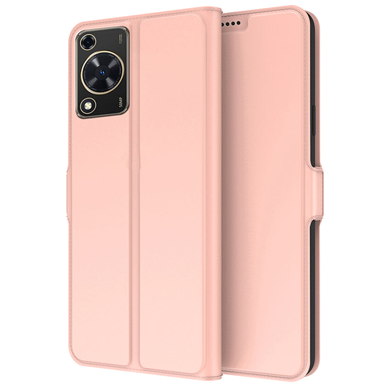 For Huawei nova Y72 4G / Enjoy 70 Case Card Holder Viewing Stand PU Leather Phone Cover