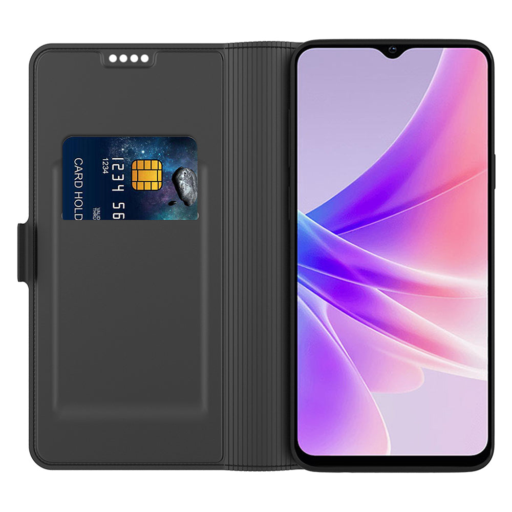 For Oppo Reno11 5G (Global) Case Card Holder Folio Flip PU Leather Phone Cover