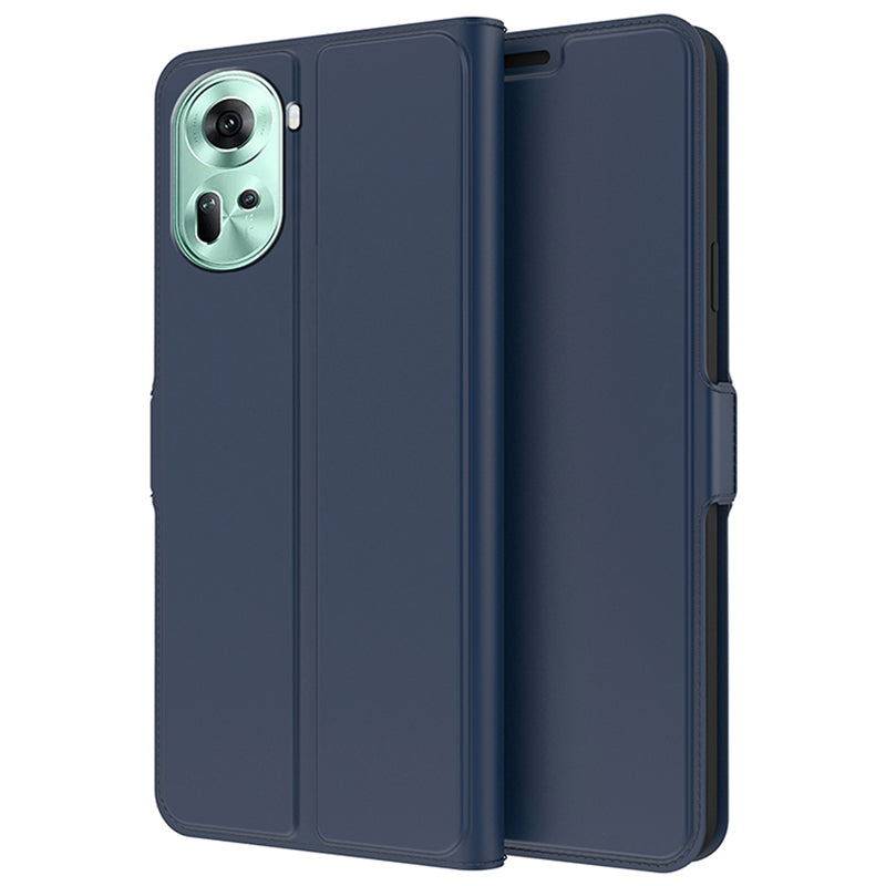 For Oppo Reno11 5G (Global) Case Card Holder Folio Flip PU Leather Phone Cover