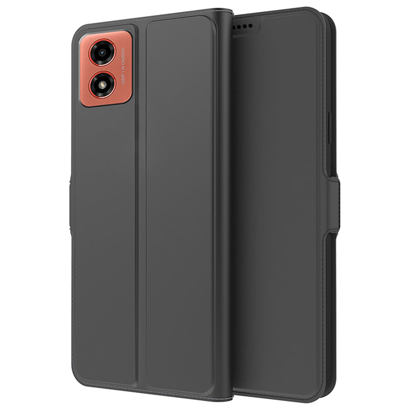 For Motorola Moto G04 4G Cell Phone Cases Shock Absorbing Card Holder PU Leather Cover