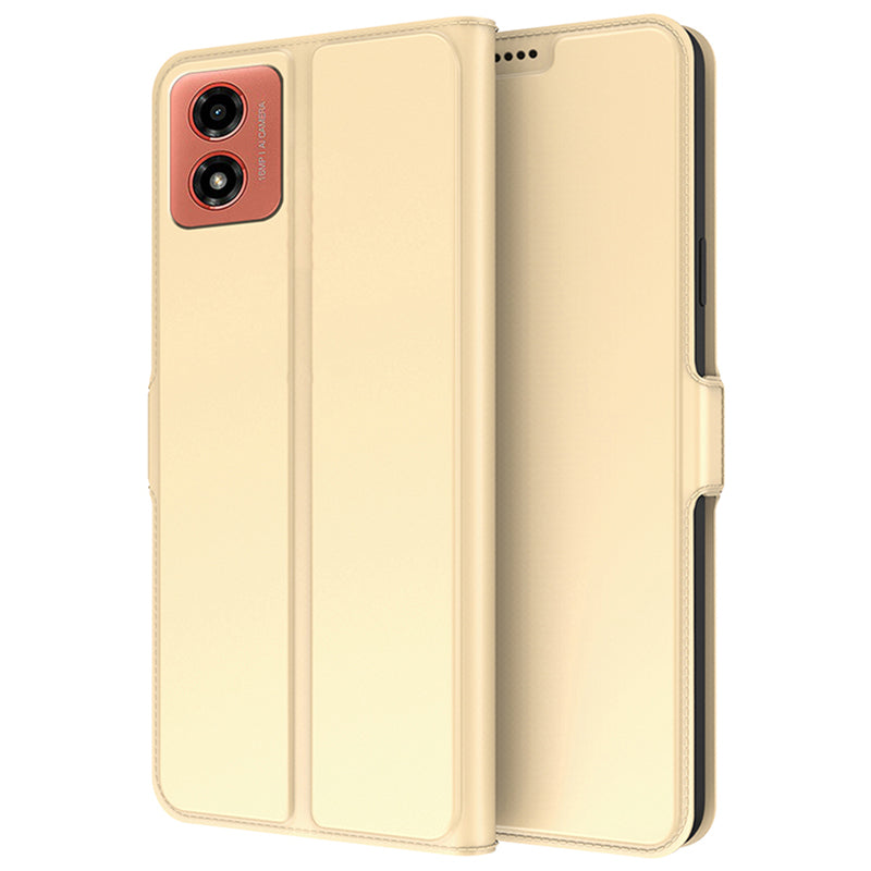 For Motorola Moto G04 4G Cell Phone Cases Shock Absorbing Card Holder PU Leather Cover