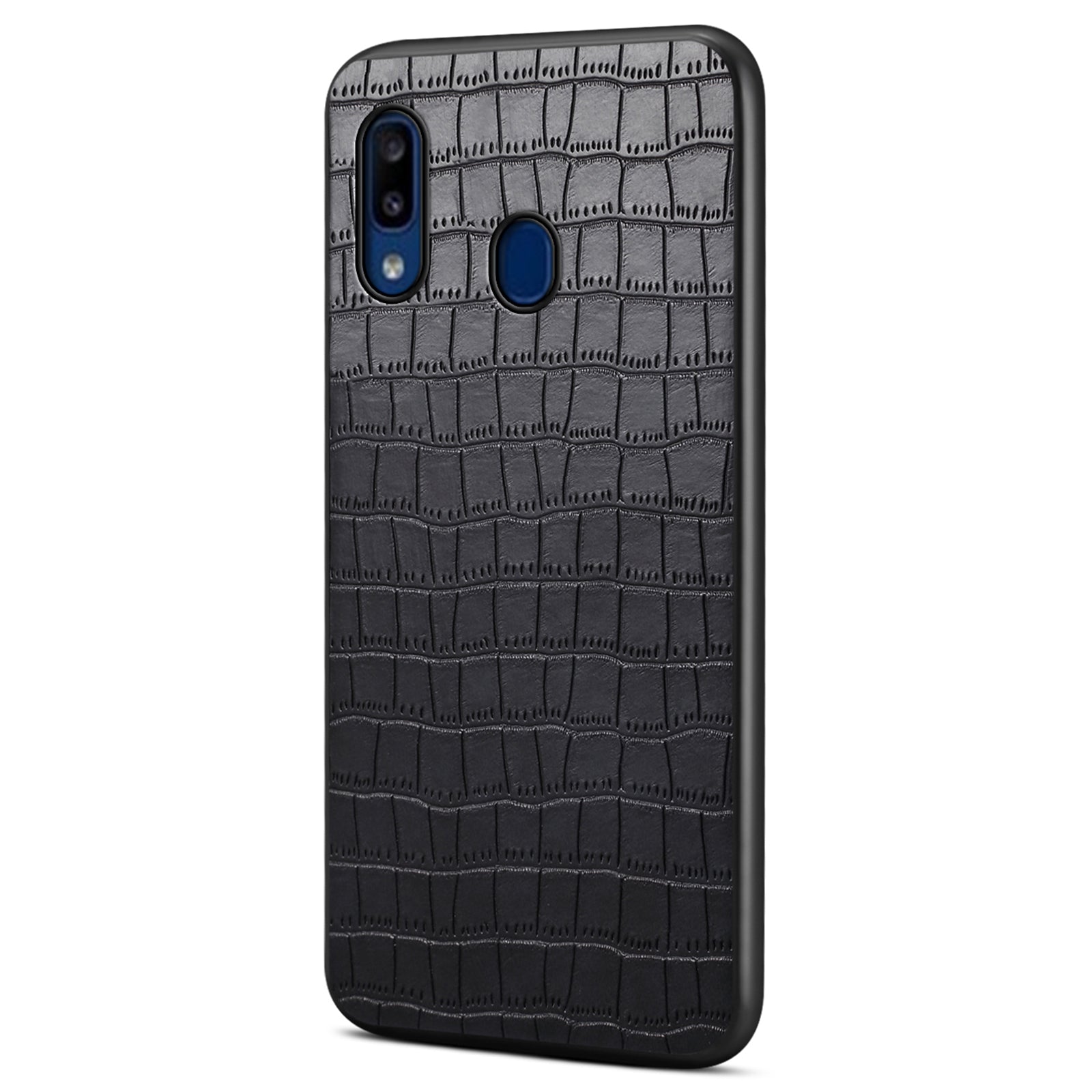 For Samsung Galaxy A20 / A30 Cases Crocodile Textured PU+PC+TPU Phone Cover