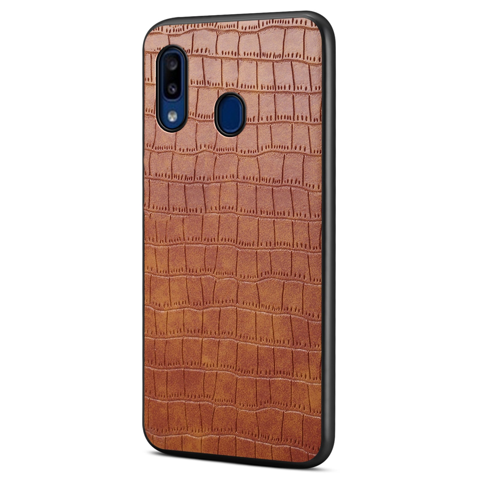 For Samsung Galaxy A20 / A30 Cases Crocodile Textured PU+PC+TPU Phone Cover