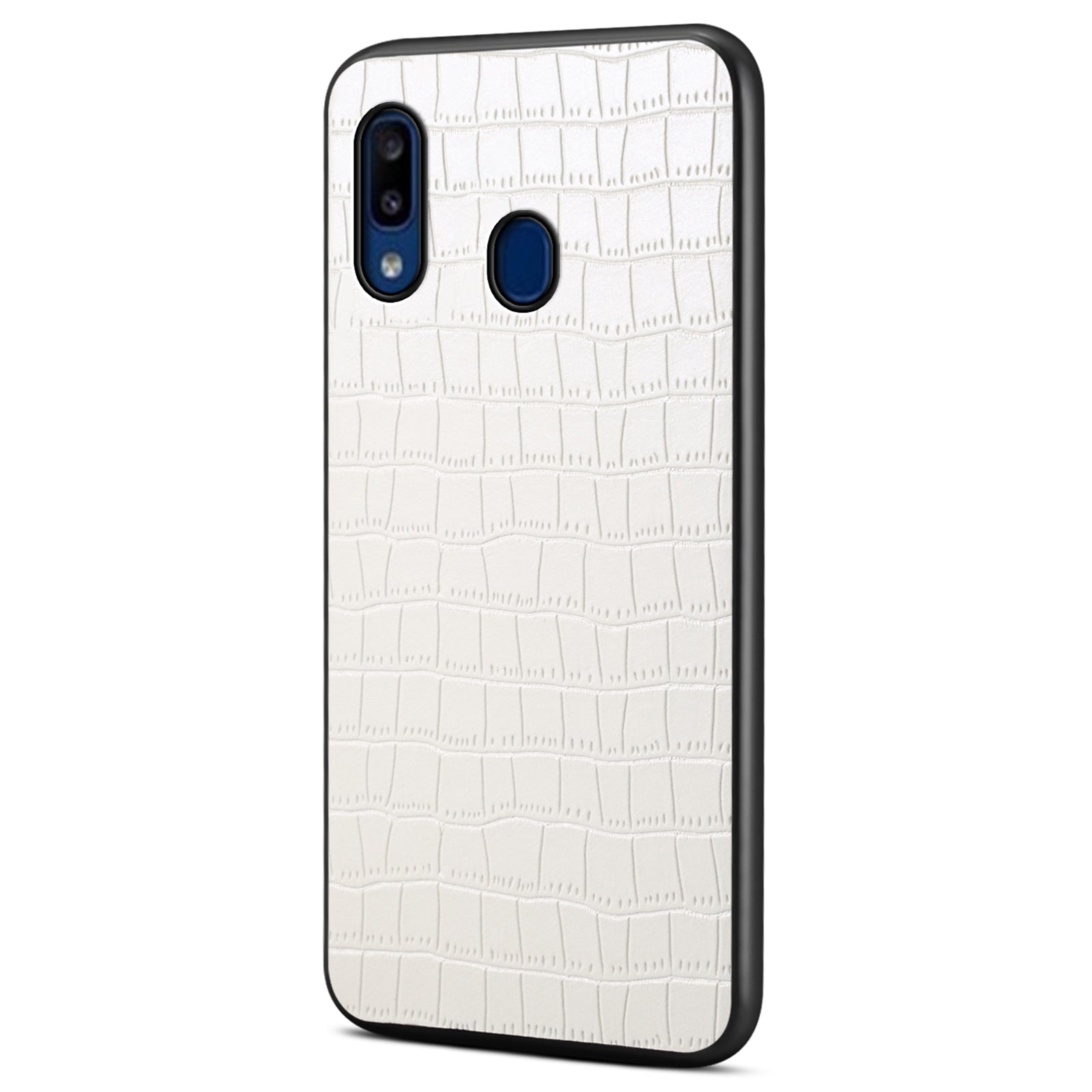 For Samsung Galaxy A20 / A30 Cases Crocodile Textured PU+PC+TPU Phone Cover