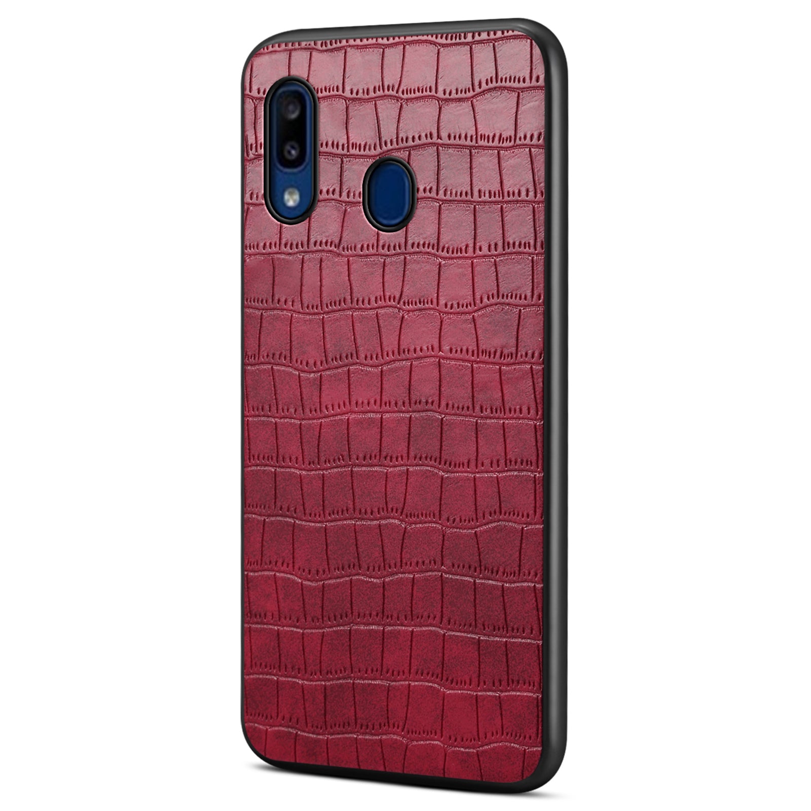 For Samsung Galaxy A20 / A30 Cases Crocodile Textured PU+PC+TPU Phone Cover