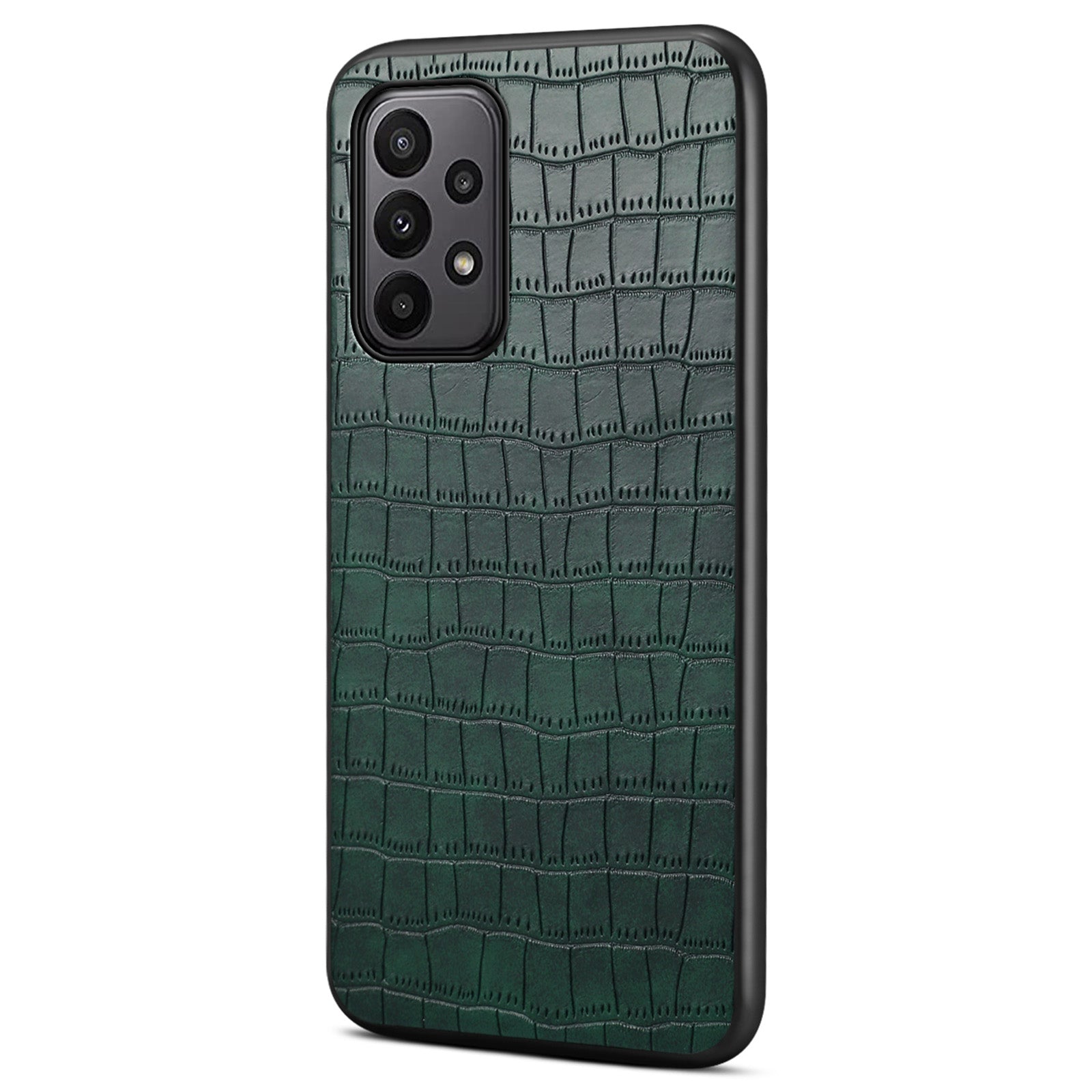 For Samsung Galaxy A23 4G / A23 5G (Global Version) Cases Crocodile Textured Leather Hybrid Phone Protector