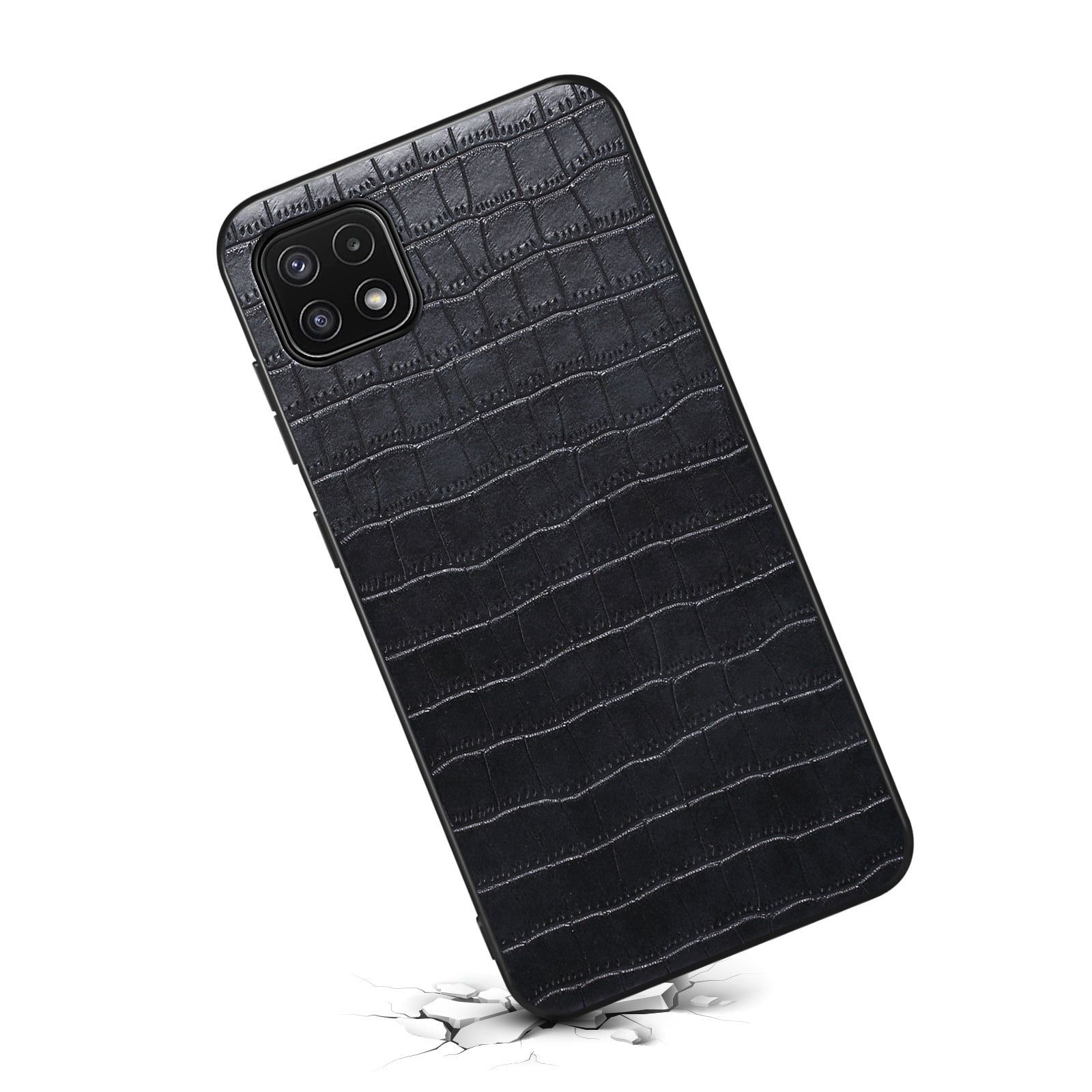 For Samsung Galaxy A22 5G (EU Version) Hybrid Cases Crocodile Textured Anti-Drop Phone Cover