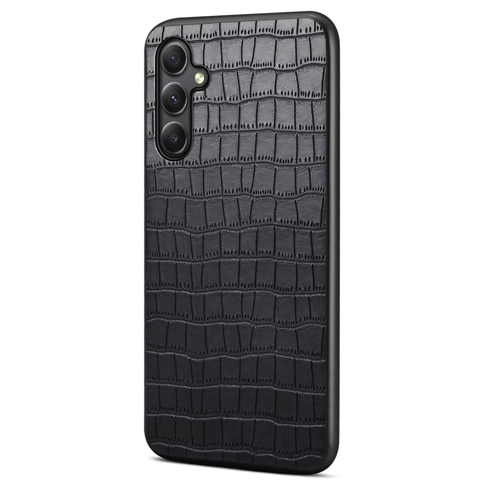 For Samsung Galaxy A24 4G (162.1 x 77.6 x 8.3mm) Case Crocodile Textured Leather+TPU+PC Phone Case