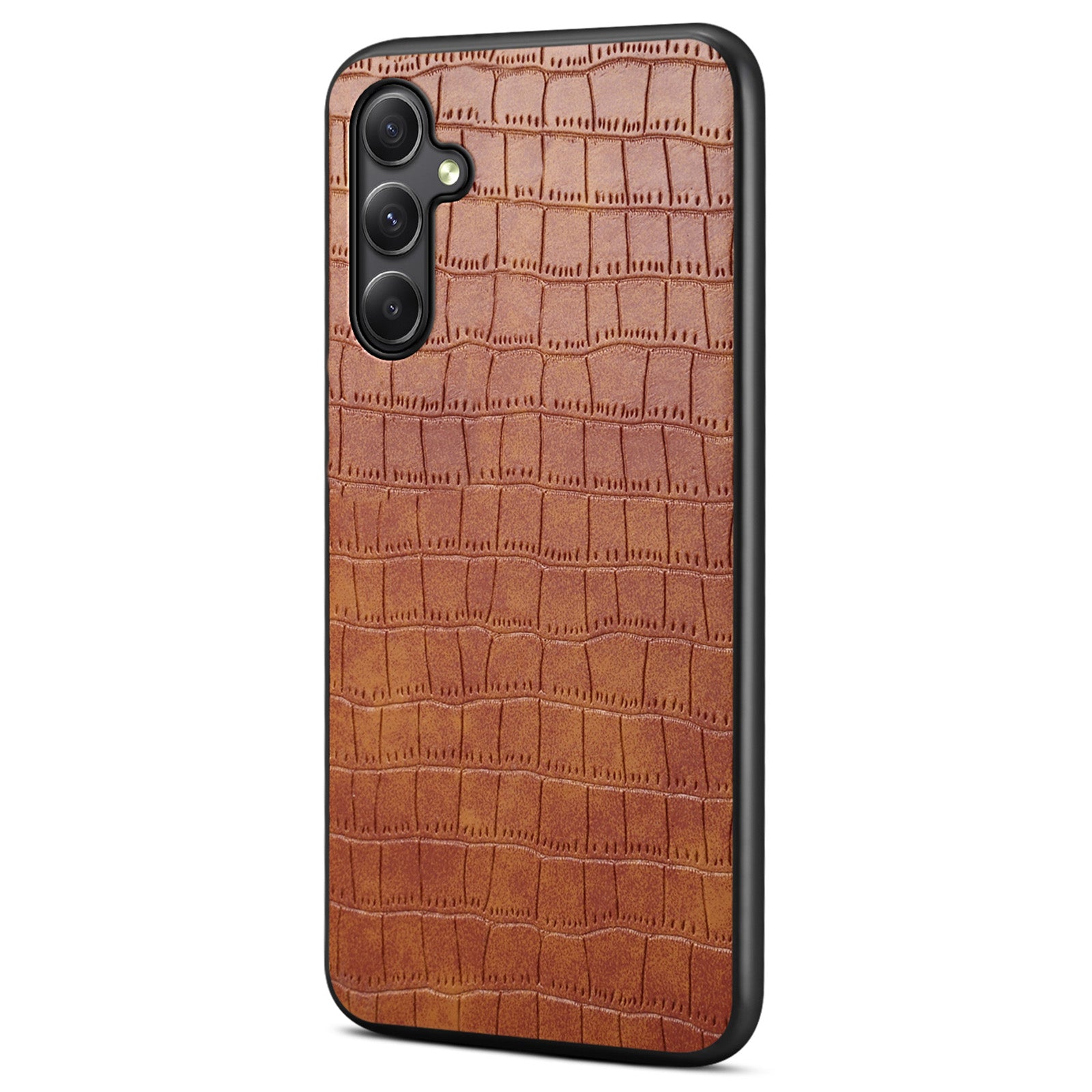 For Samsung Galaxy A24 4G (162.1 x 77.6 x 8.3mm) Case Crocodile Textured Leather+TPU+PC Phone Case